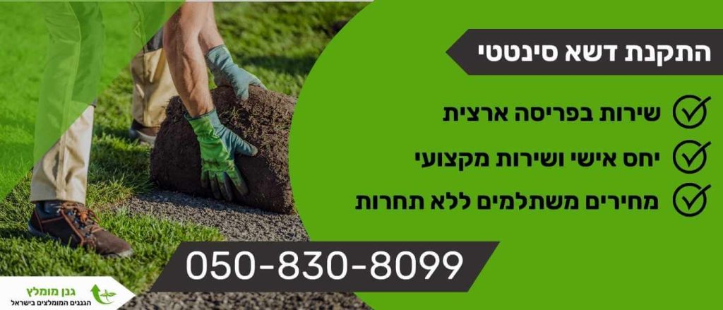 התקנת דשא סינטטי